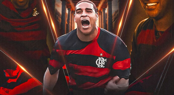 Flamengo x Itália: veja prováveis escalações de despedida de Adriano