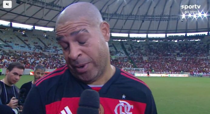 Piada? Ex-jogador compara atacante do Vasco com Adriano Imperador, ídolo do Flamengo