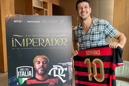 Jogo de despedida do Adriano Imperador Flamengo