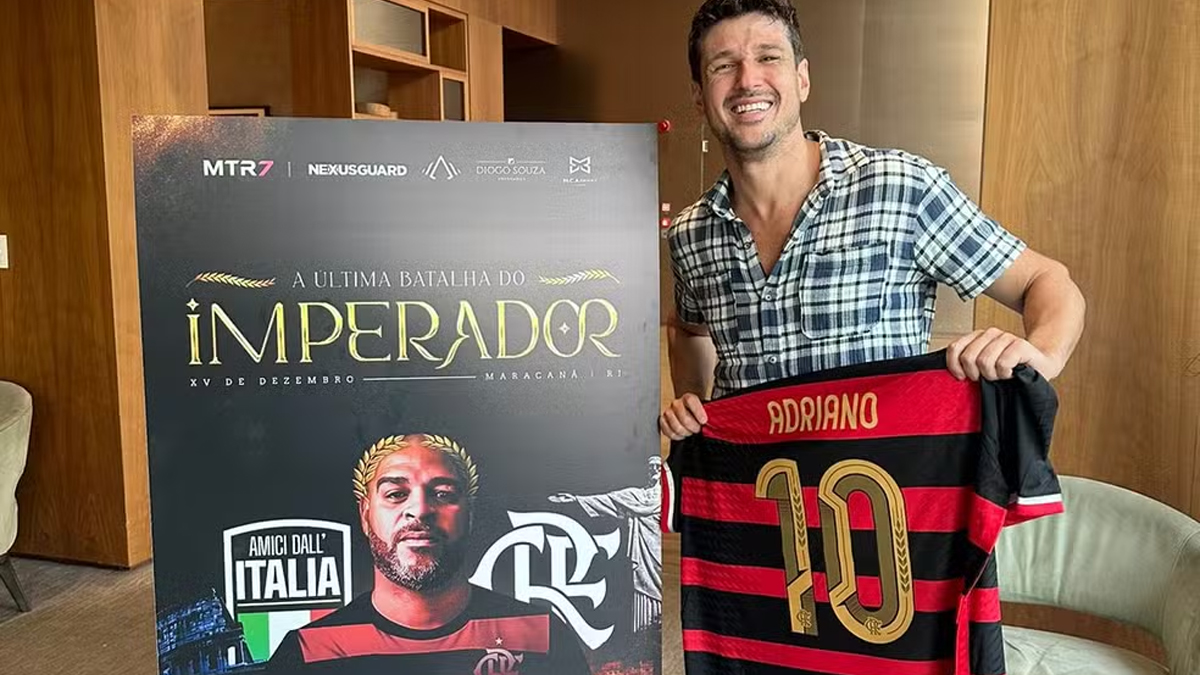 Jogo de despedida do Adriano Imperador Flamengo