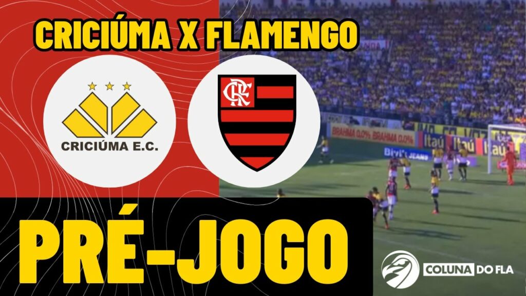 CRICIÚMA X FLAMENGO TRANSMISSÃO AO VIVO – 37ª RODADA – BRASILEIRÃO 2024