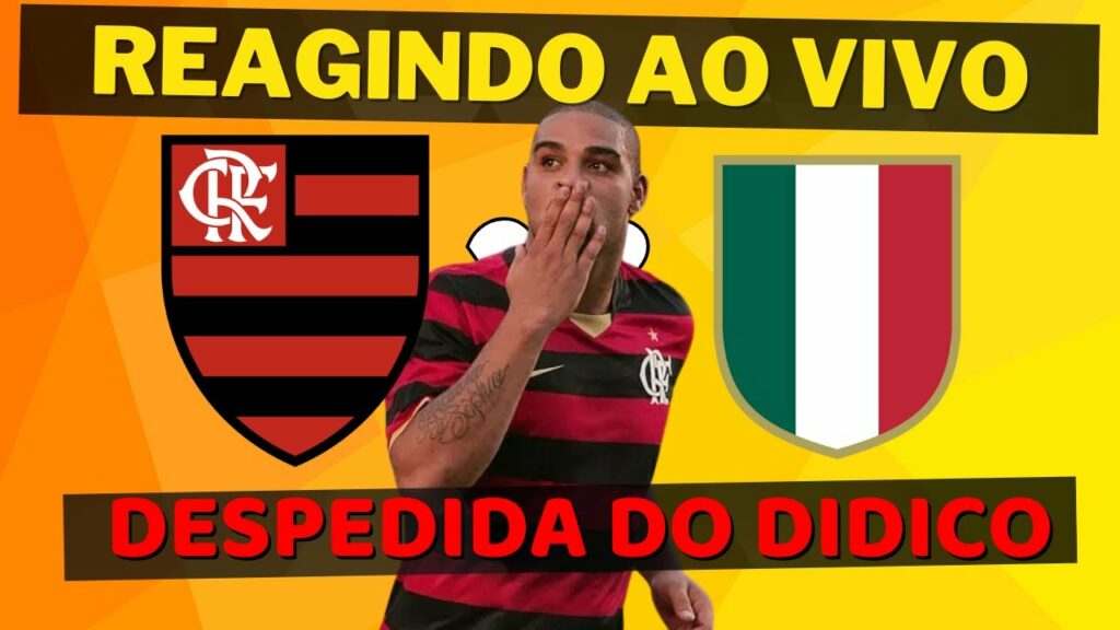 REACT AO VIVO: FLAMENGO X AMIGOS DA ITÁLIA | DESPEDIDA DO ADRIANO