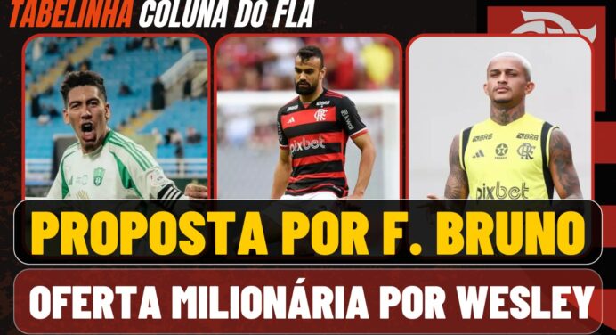 Notícias do Flamengo hoje: propostas por Fabrício Bruno e Wesley, valor de Roberto Firmino e situação de Alcaraz
