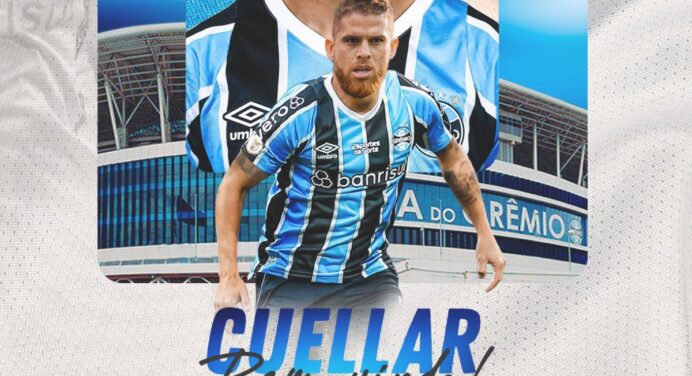 Grêmio oficializa contratação de Cuellar, ex-Flamengo
