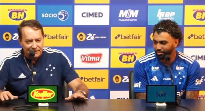 Dono da SAF do Cruzeiro se empolga em apresentação de Gabigol: “Maior jogador do futebol brasileiro”