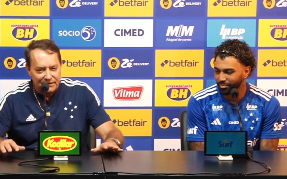 Dono da SAF do Cruzeiro se empolga em apresentação de Gabigol: “Maior jogador do futebol brasileiro”