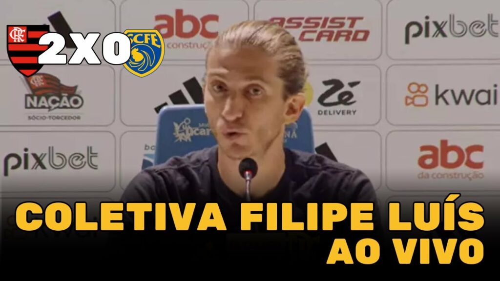 AO VIVO: COLETIVA FILIPE LUÍS – FLAMENGO 2X0 SAMPAIO CORRÊA