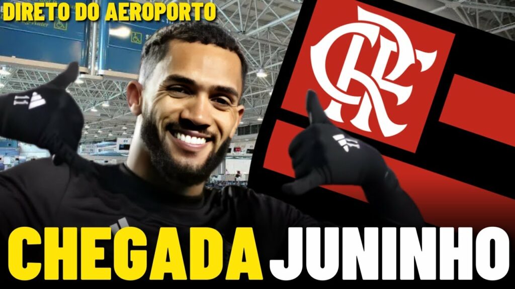 CHEGADA DE JUNINHO AO RIO DE JANEIRO, NOVO ATACANTE DO FLAMENGO