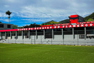 Módulo da base no CT do Flamengo