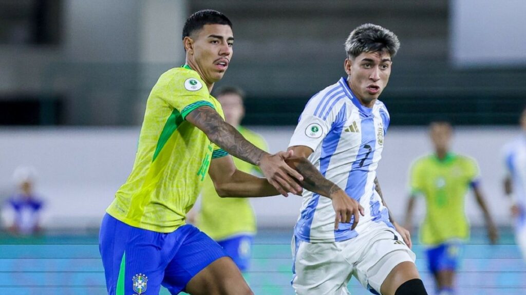 Brasil e Argentina empatam no Sul-Americano, e campeão será conhecido na última rodada; zagueiro do Fla joga 90’