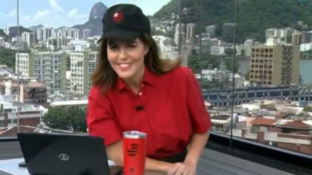 Apresentadora da Globo se veste de Flamengo e comemora título da Supercopa do Brasil
