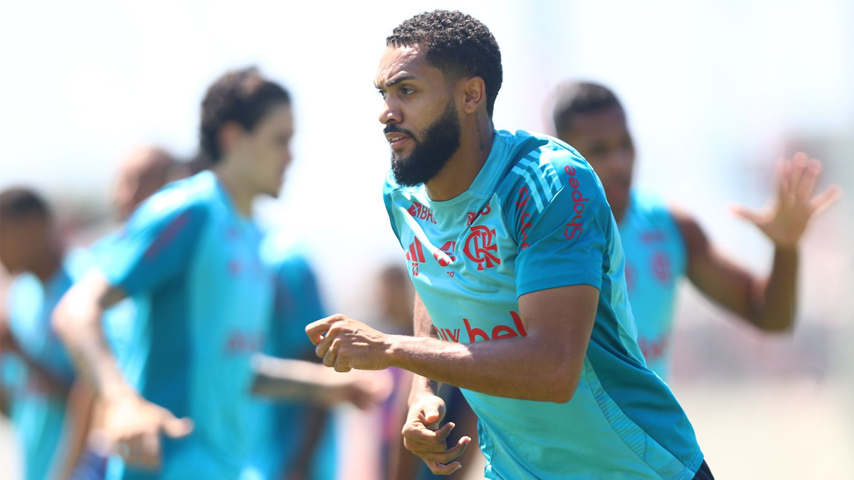 Juninho em treino do Flamengo