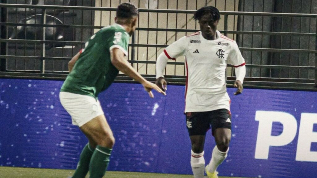 Flamengo sofre virada para o Palmeiras e perde chance de colar no líder do Brasileirão Sub-20