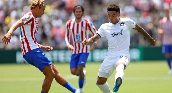 Botafogo perde para Atlético de Madrid e avança em 2º às oitavas do Mundial; PSG se classifica em 1º lugar