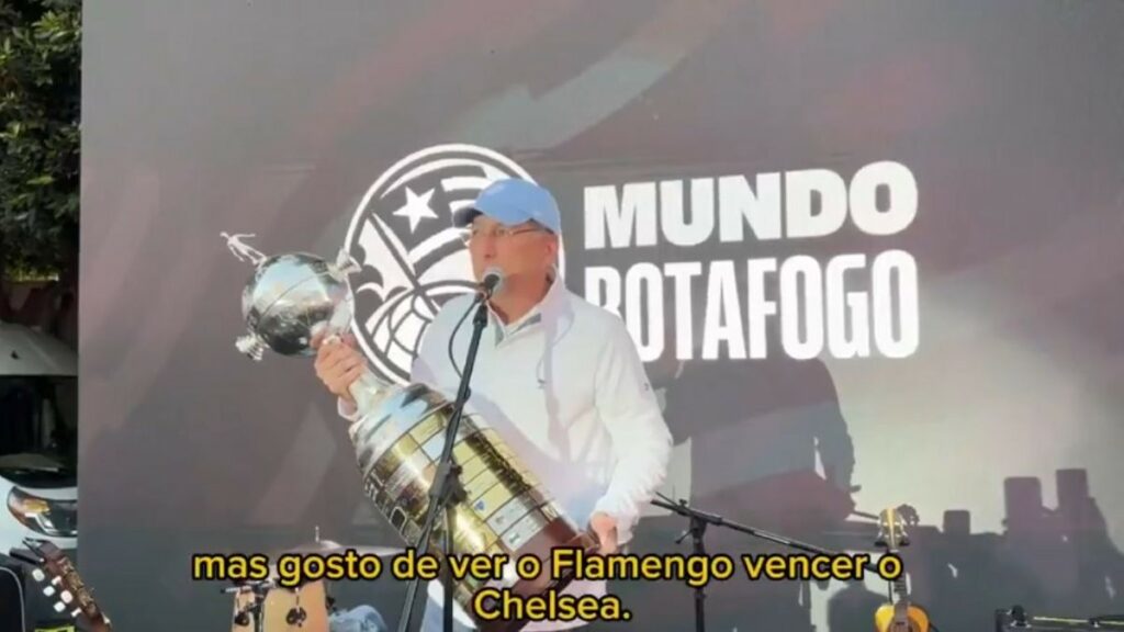 Dono do Botafogo, Textor vai à loucura com vitória do Flamengo sobre o Chelsea no Mundial