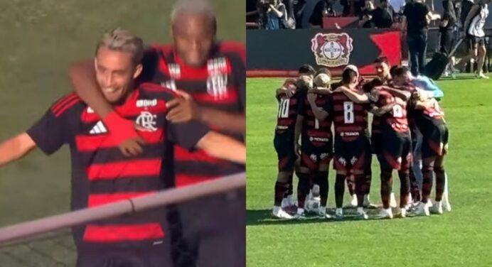 BOTOU OS ALEMÃES NA RODA! Com show de Matheus Gonçalves, Flamengo atropela Bayer Leverkusen em jogo preparatório para o Mundial