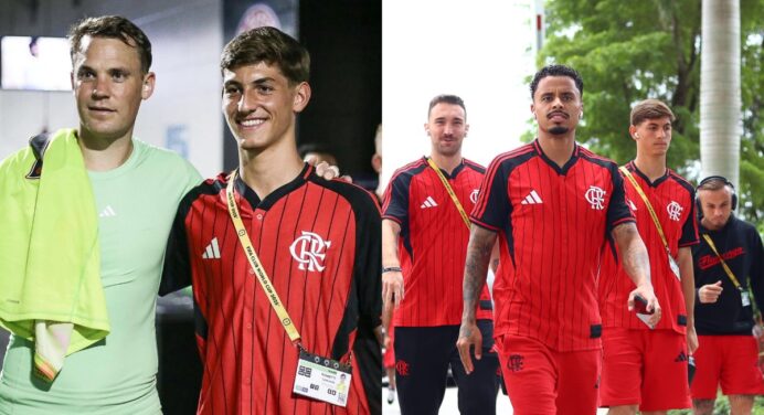 Encontro com Neuer e experiência nos Estados Unidos: jogador do Flamengo celebra momentos vividos no Mundial