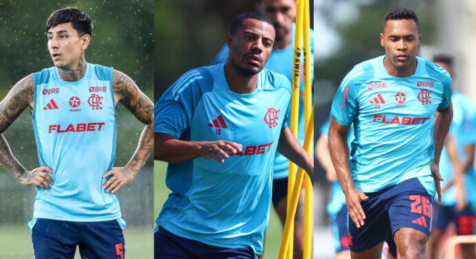 Lesões, retornos e tratamento: Flamengo atualiza situação clínica de 8 jogadores e prepara elenco para decisões importantes