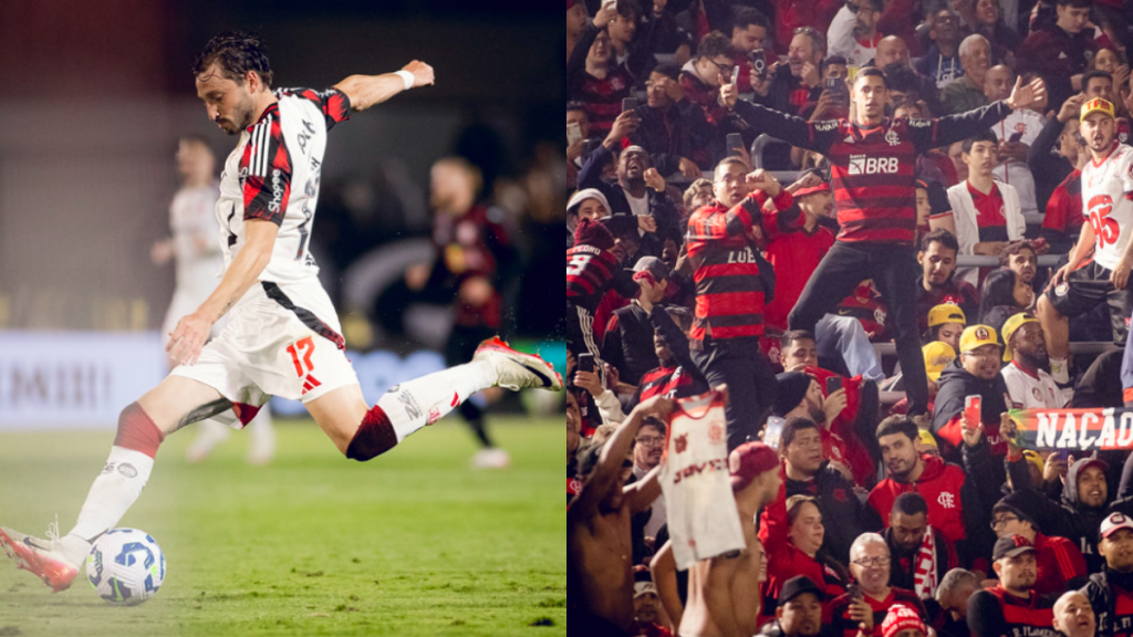 Viña sai do banco, participa de 2 gols do Flamengo e empolga torcedores