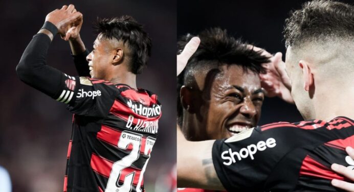 Bruno Henrique atinge feito histórico em mata-mata de Libertadores após jogo do Flamengo x Internacional