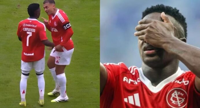 Destaque do Internacional tem suspeita de lesão e deve ser desfalque nos 3 jogos contra o Flamengo