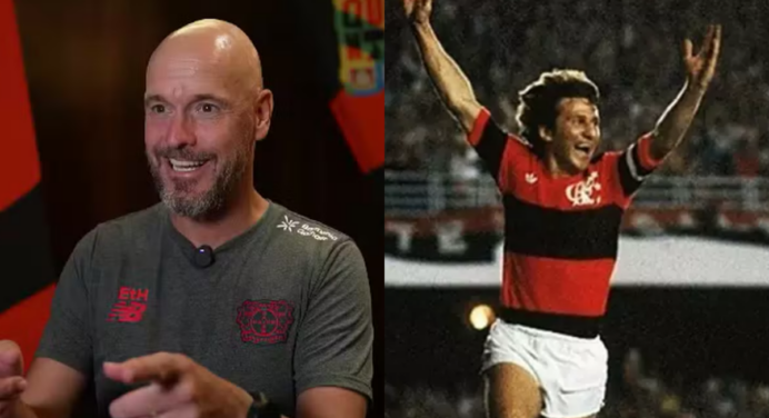Ex-técnico do Manchester United surpreende e revela ser fã de Zico, ídolo do Flamengo