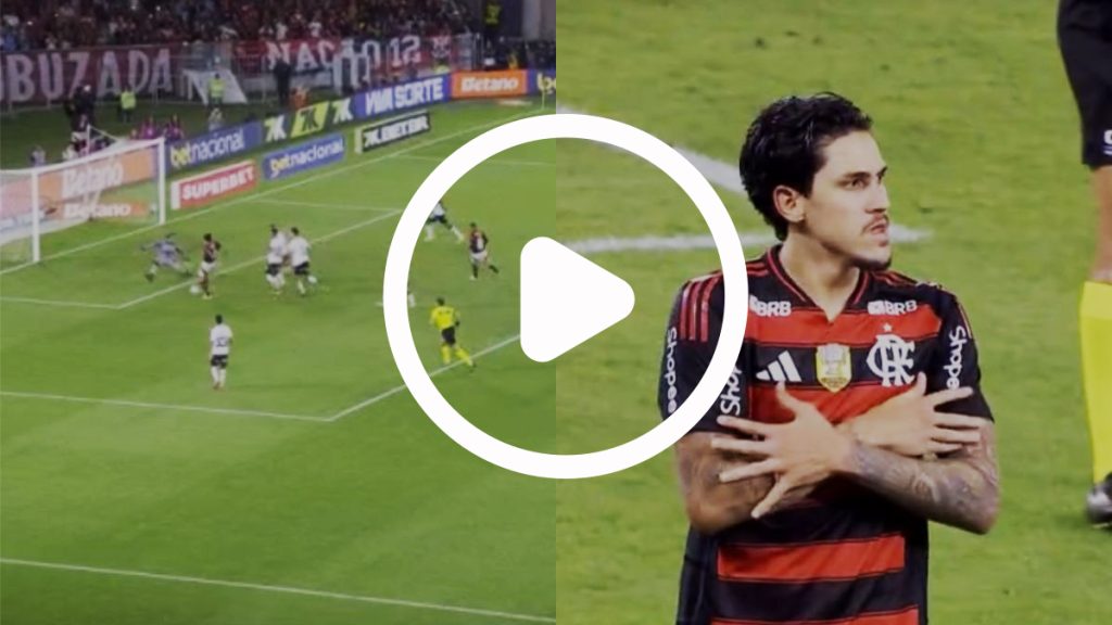 VÍDEO | Veja 3º gol de Pedro – Flamengo 7×0 Vitória