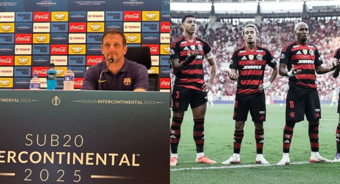 Técnico do Barcelona manda recado após título do Flamengo no Mundial: “Deixo aqui a minha…”