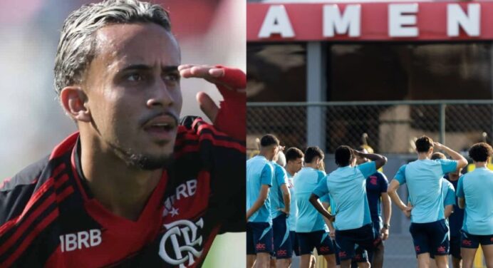 Matheus Gonçalves não treina e vira dúvida para jogo do Flamengo x Barcelona, no Mundial Sub-20