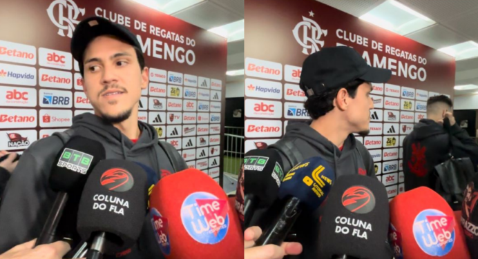 Respeito ao xerife? Pedro protagoniza cena curiosa com Léo Ortiz após jogo do Flamengo