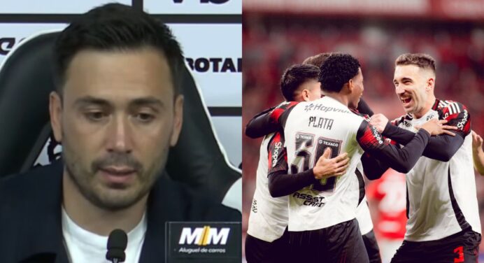 Técnico do Botafogo ‘joga a toalha’ após liderança isolada do Flamengo no Brasileirão: “Temos que pensar…”