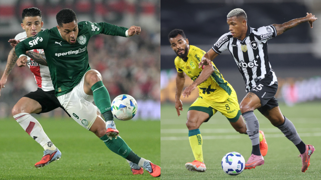 Resultados dos jogos de hoje: Botafogo dá vexame no Brasileirão, Palmeiras vence River na Libertadores