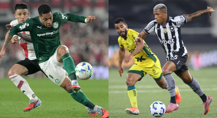 Resultados dos jogos de hoje: Botafogo dá vexame no Brasileirão, Palmeiras vence River na Libertadores