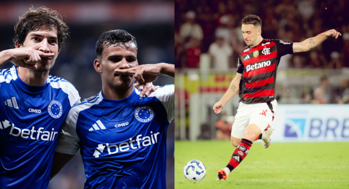 Cruzeiro vence e fica a 1 ponto do Flamengo na briga pela liderança do Brasileirão