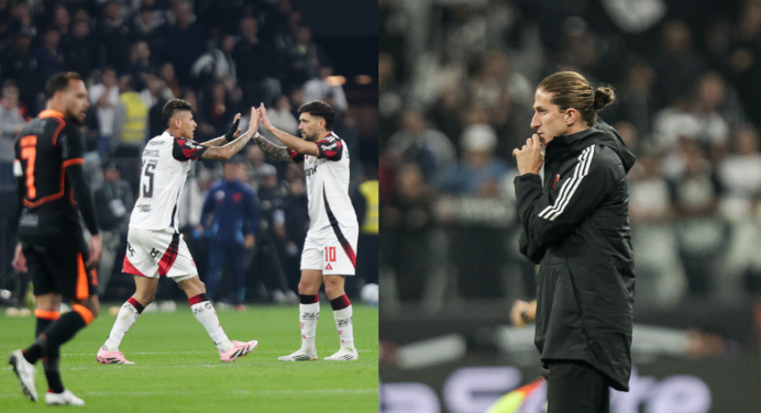 Invicto, Filipe Luís enfrenta o Corinthians como técnico do Flamengo pela 5ª vez; veja retrospecto