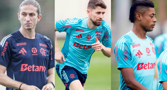 Desfalques! Filipe Luís perde Jorginho, Varela e mais 4 jogadores para jogo do Flamengo x Juventude