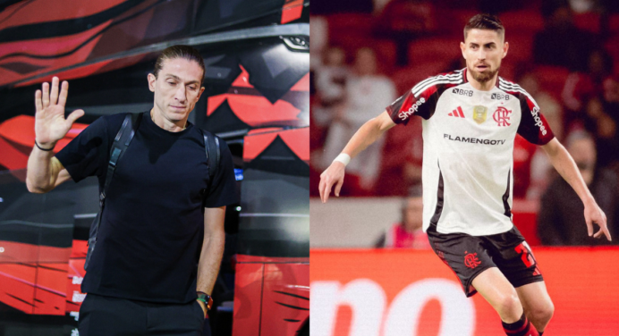 Escalação: com Jorginho, Filipe Luís esboça time titular para jogo do Flamengo x Estudiantes, pela Libertadores