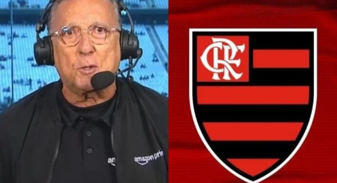 Galvão Bueno manda recado após Palmeiras abrir vantagem sobre o Flamengo no Brasileirão