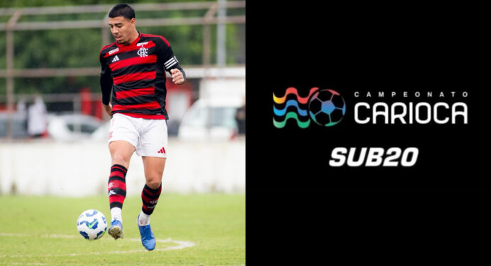Zagueiro artilheiro garante vitória do Flamengo sobre Nova Iguaçu no Carioca Sub-20