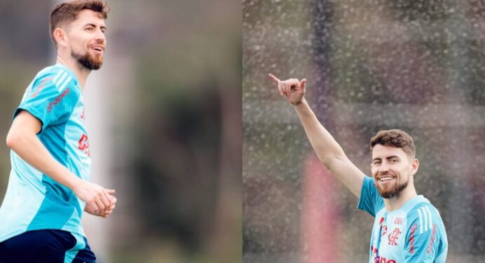 Desfalque contra o Grêmio, Jorginho treina no campo e deve reforçar Flamengo contra o Juventude