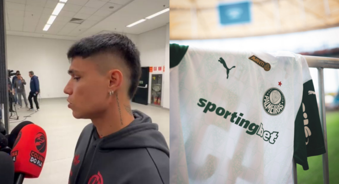 Luiz Araújo, do Flamengo, não esconde ‘secada’ no Palmeiras em jogo do Brasileirão: “Lógico que iremos…”