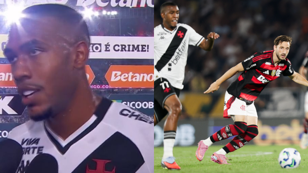 Rayan provoca e conta detalhe inusitado após jogo do Flamengo x Vasco: “Nunca corri…”