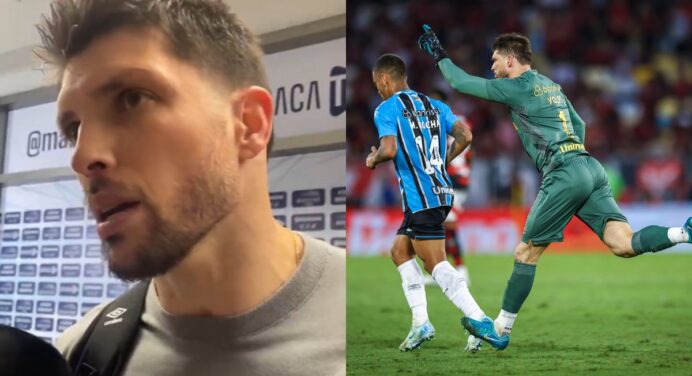 Emocionado? Tiago Volpi elege gol contra o Flamengo como um dos mais especiais da carreira