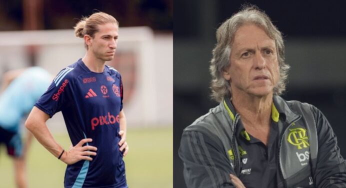 Filipe Luís sonha com aproveitamento perfeito para alcançar feito de Jorge Jesus no Flamengo