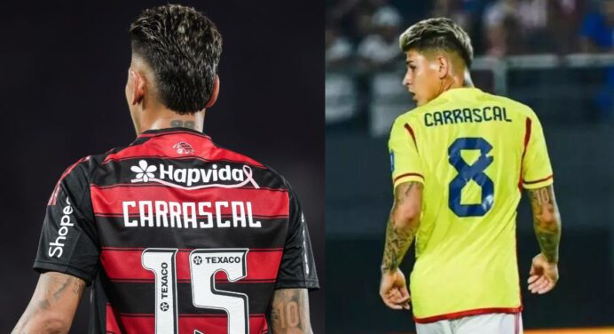 Seleção da Colômbia convoca Carrascal, e meia é desfalque em jogo do Flamengo no Brasileirão