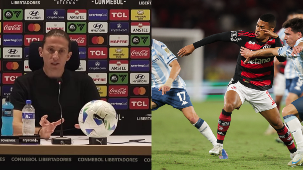 Filipe Luís ‘dispara’ sobre atitude de jogador do Flamengo na vitória sobre Racing, pela Libertadores