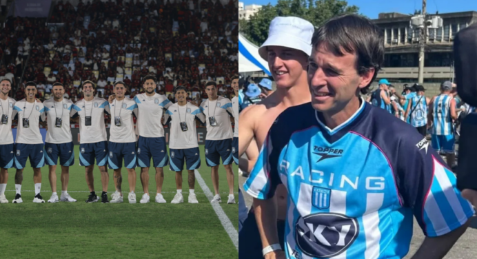 Ídolo do Racing comparece ao Maracanã e manda recado aos jogadores
