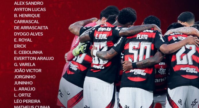 Com 3 desfalques, Filipe Luís divulga lista de relacionados do Flamengo para jogo contra Botafogo