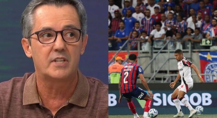 Lino critica elenco do Flamengo após derrota para o Bahia, pelo Brasileirão