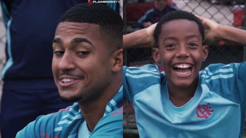 Samuel Lino ‘dedura’ jogador do Flamengo e causa reação inusitada